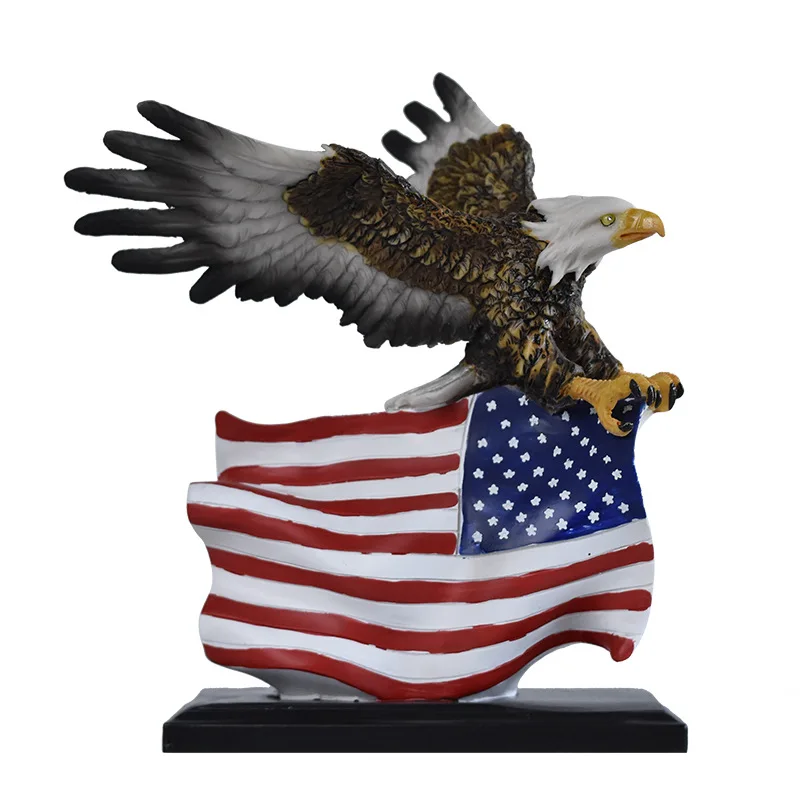 

New American Independence Day simulation big eagle resin ornaments home office opening decoration crafts