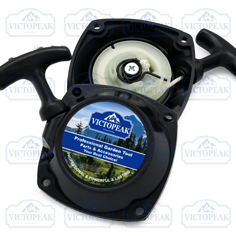 Gartenwerkzeug-Zubehör: Seilzugstarter für Benzin-Freischneider-Motor G45 – Detail 1