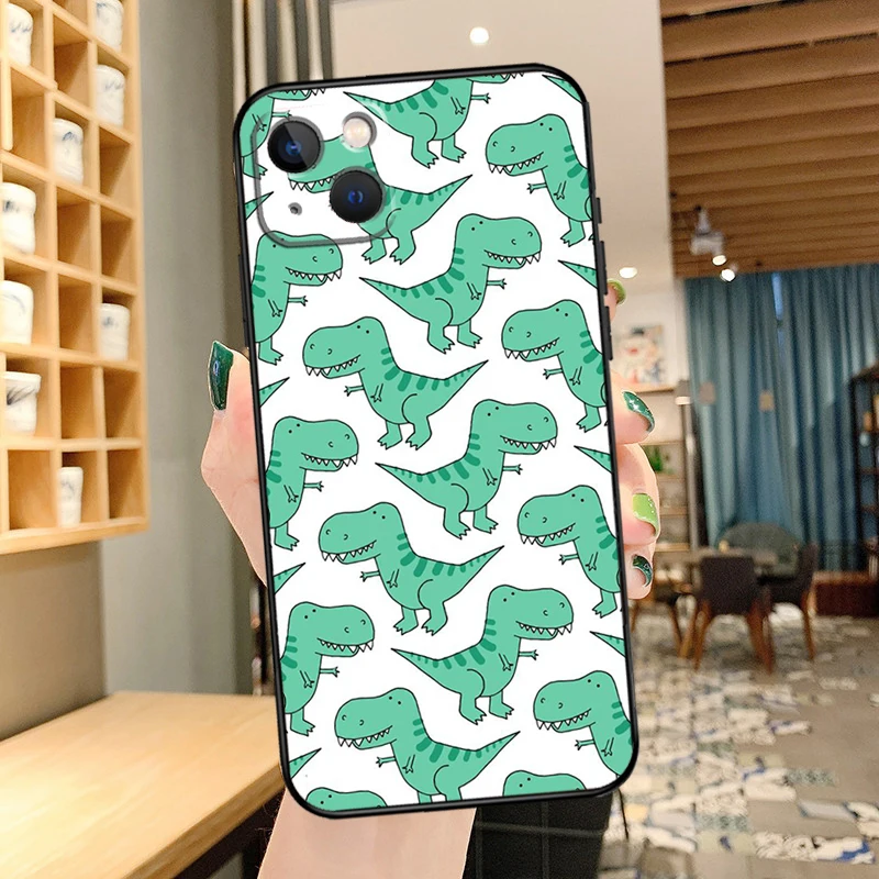 귀여운 공룡 아기 아이폰 14 Pro Max 16 15 11 12 13 Pro Max mini XR 15 16 Plus 16e 케이스
