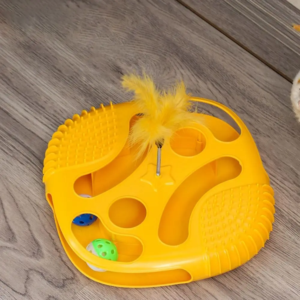 Intellectual Toys Cat Toy Maze Box Self-Hi With Exercise Balls Cat Track Toys Fancy Play Cat Game Turntable For Indoor