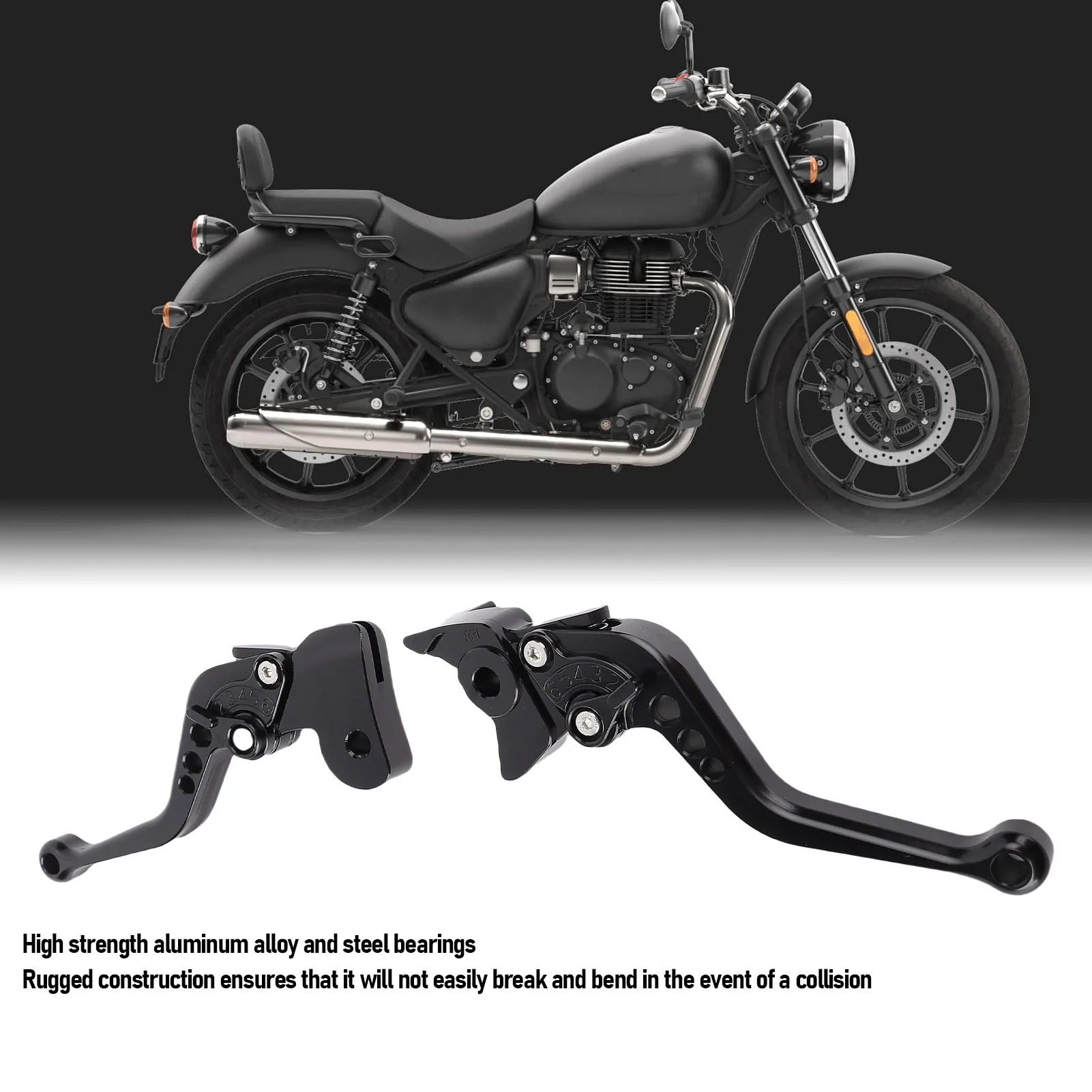 

Motorcycle Brake Lever Set Sporty Look Motorcycle Brake Lever Anti Crack Aluminum Alloy Enduring for Super Meteor 650 Reborn