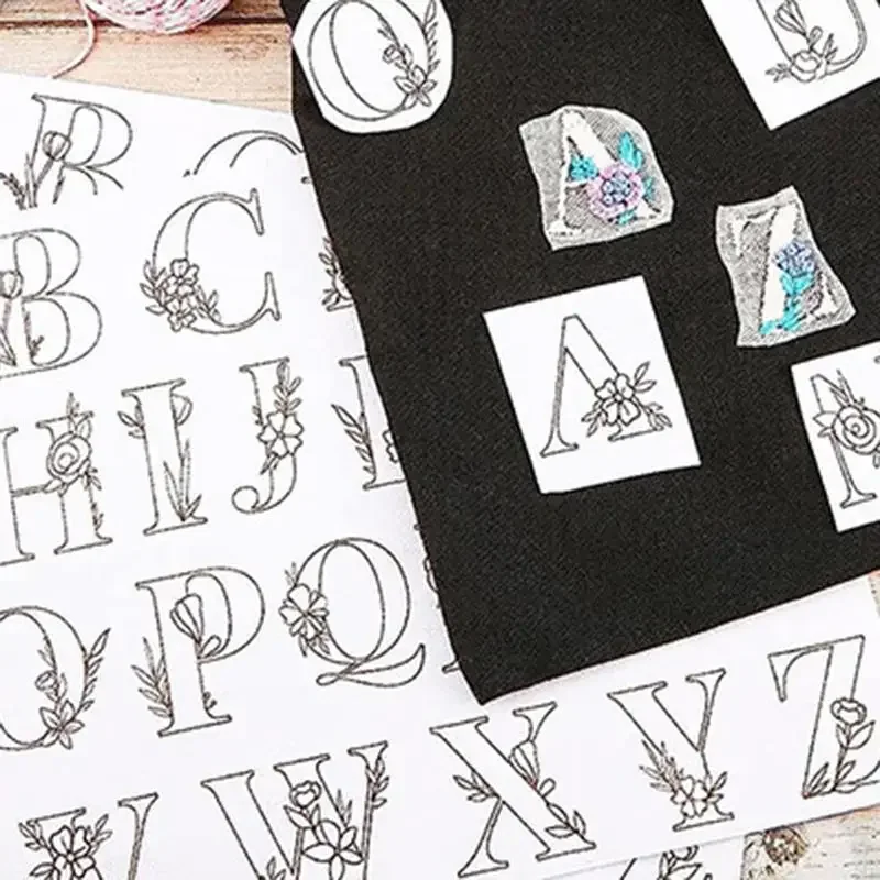 

Водорастворимый стабилизатор для вышивания и вышивания бумаги, слезы, стабилизаторы для вышивания с цветочными узорами