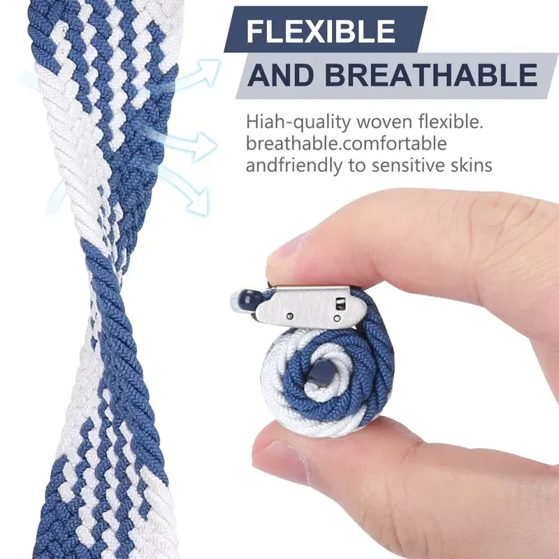 Nylon Strap for Apple Watch Ultra 2 Band 49mm 40mm 44mm 41mm 38 45mm Elastic Braided Loop Bracelet IWatch Series 9 8 7 6 SE 5 4 image 5