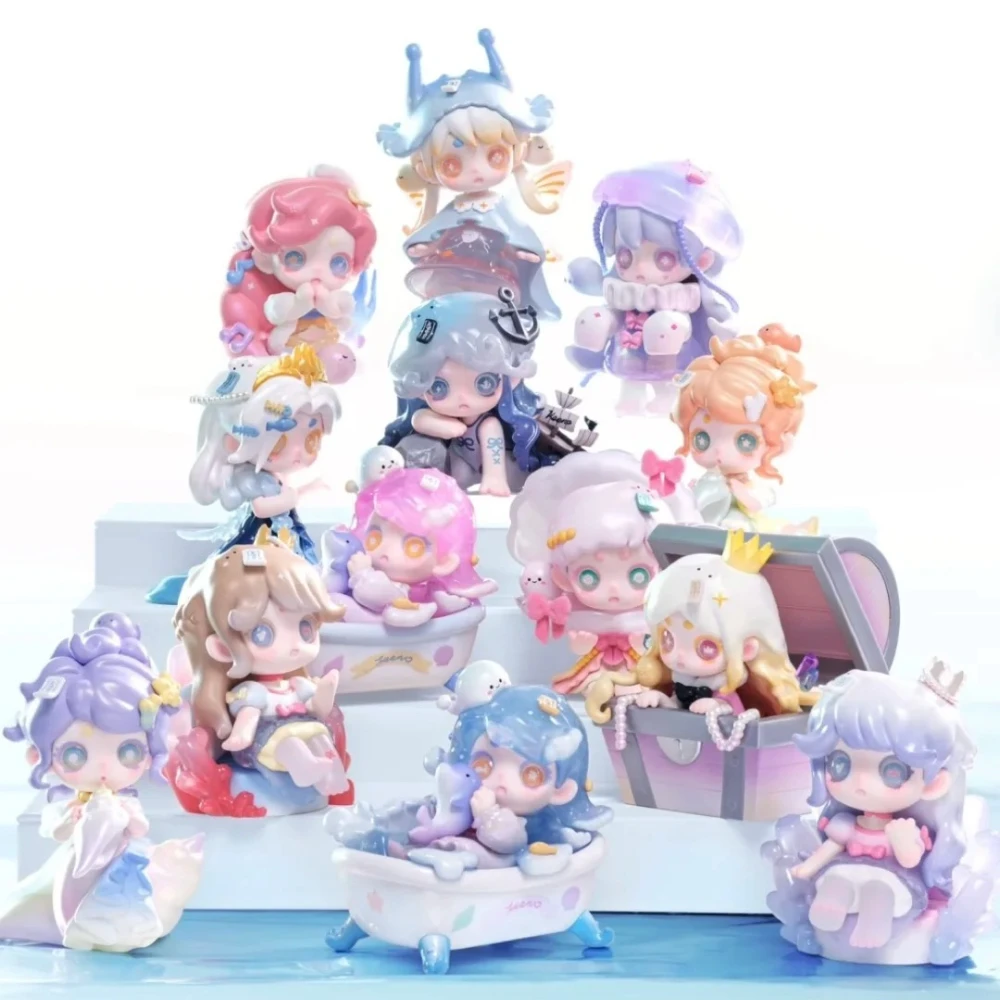 

Keeno Wish on The Sea Breeze Series Blind Box Kawaii Collectible Tabletop Decoration Vinyl Doll Surprise Mystery Trendy Toy Gift