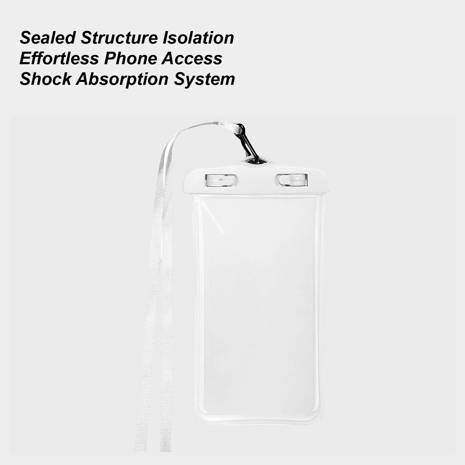Waterproof Phone Bag Waterproof Pouch For Swimming Dry Pouch With Touchscreen Detachable Lanyard For Travel Outdoor Water Sports