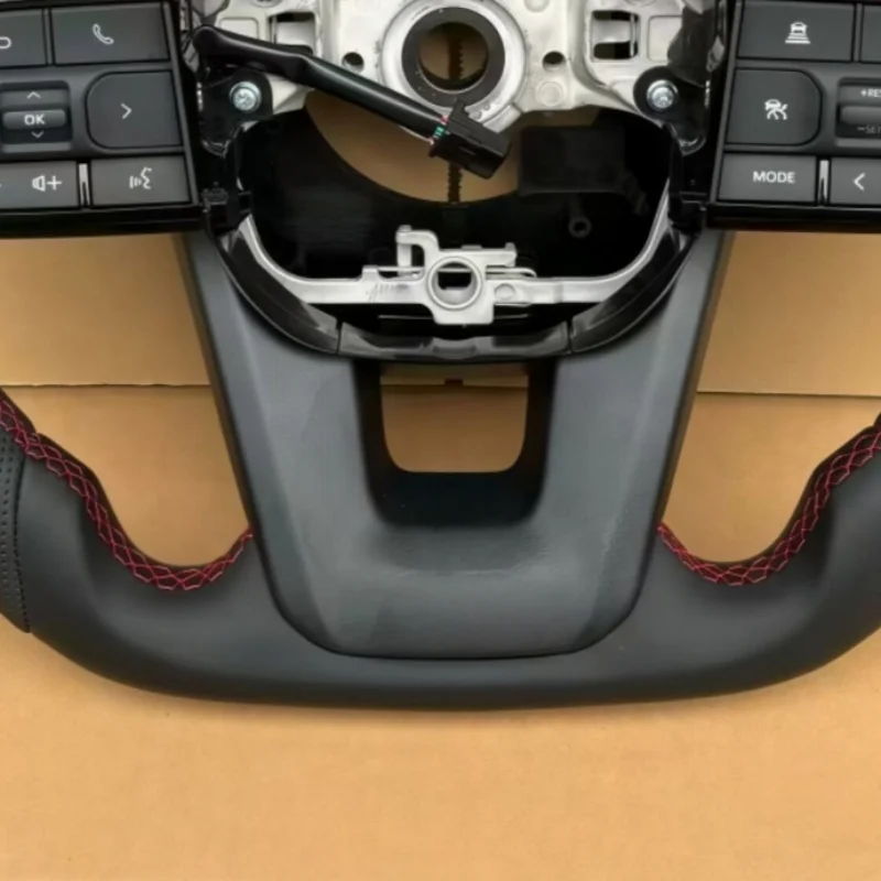 Leather Steering Wheel For Toyota Crown Land Cruiser 200 300 Hilux Fortuner Camry Land FJ Cruiser Gr Corolla Hiace Supra Mk5 view 5