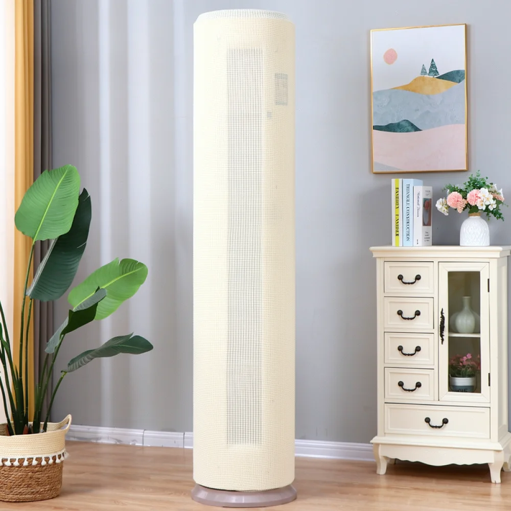 Stretchy Fabric Air Conditioner Dust Cover Round Standing Unit Protective Sleeve Indoor Home Decoration Accessory Shield