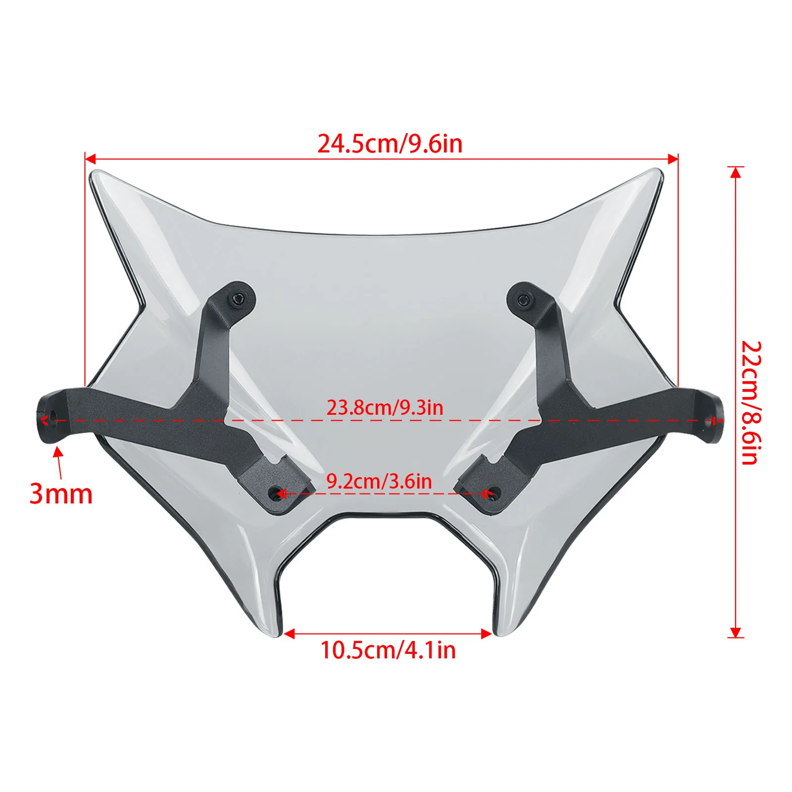 دراجة نارية الرياضة الزجاج الأمامي قناع الزجاج الأمامي سبويلر لياماها MT-09 2024 MT09 SP MT 09 2024 2025 الزجاج الأمامي منحرف