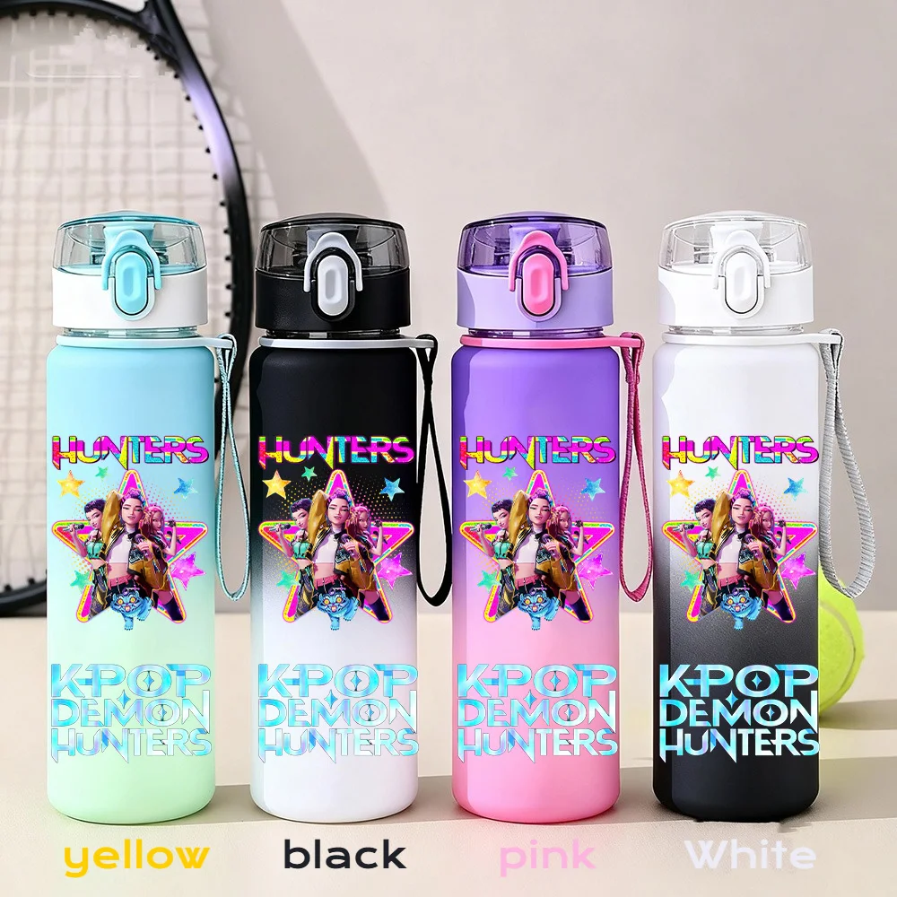 550 мл K-pop Demon Hunters HUNTR X Rumi Mira Zoey Jinu Celine Warrior Kpop Water Cup K Pop Питьевая бутылка School Huntrix Gourde