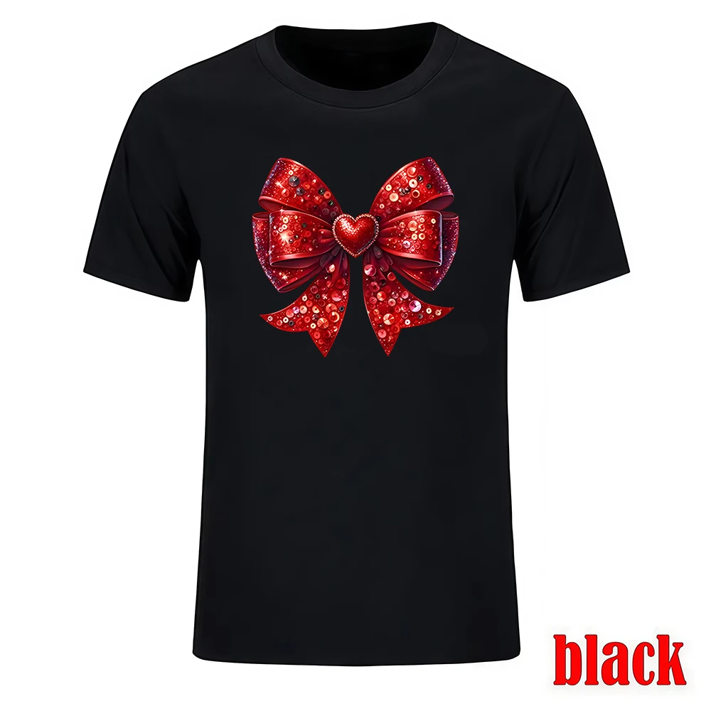 

Print Round Neck Summer Couple T-Shirt Men's Women's Streetwear Tops Valentine's Day Gifts Boyfriend Girlfriend Ladies Tshirts