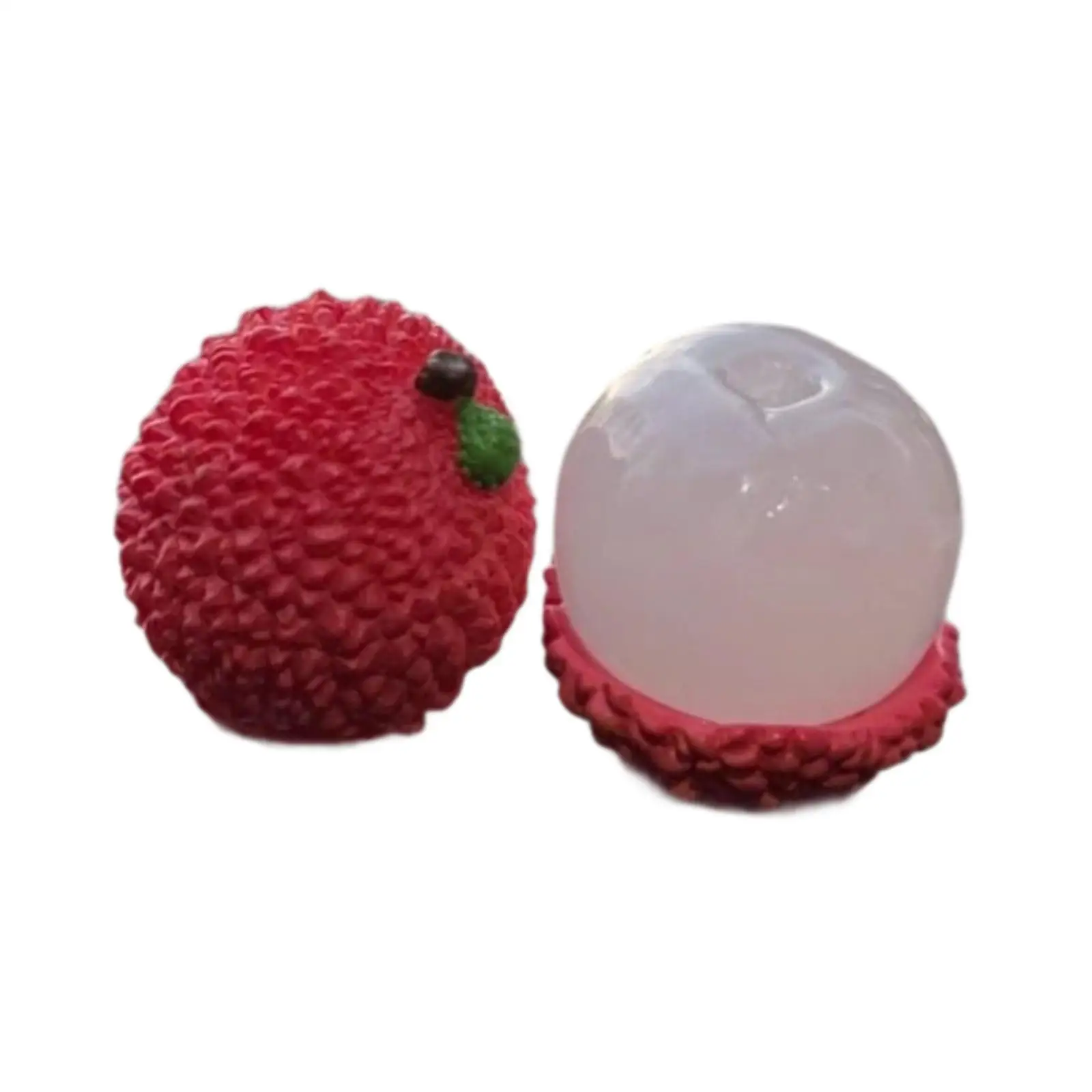 

Lychee Inspired Auto Dashboard Decoration Funny Resin Fruit Figurine Universal Vehicle Center Console Accessory for Men Women
