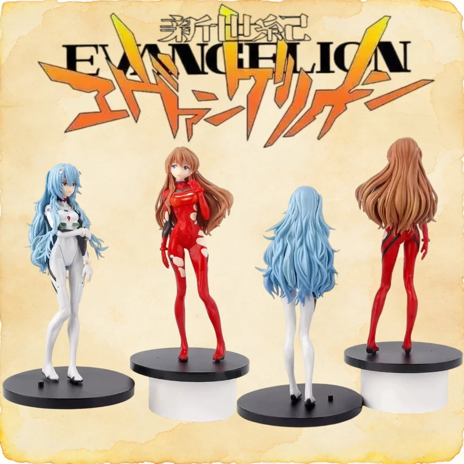

18cm Neon Genesis Evangelion Anime Figure EVA Short Hair Rei Ayanami Action Figure Asuka Figurine PVC Collection Model Toys Gift