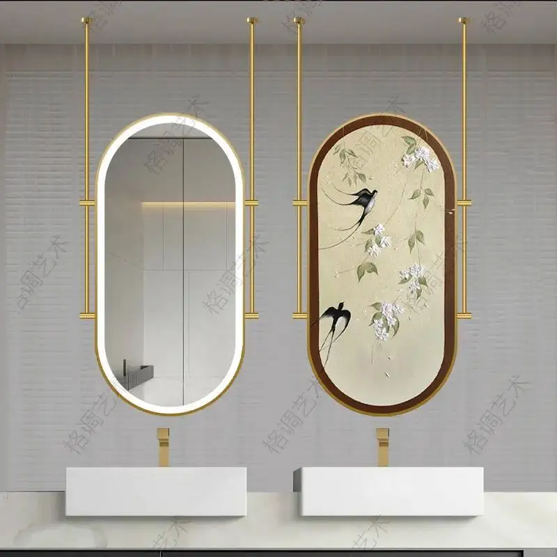 Room House Ornaments Fourth Man Decoration Home Mirror Design Wall Art Ornaments Mirrors Wall Stickers Bathroom Decor Spiegel