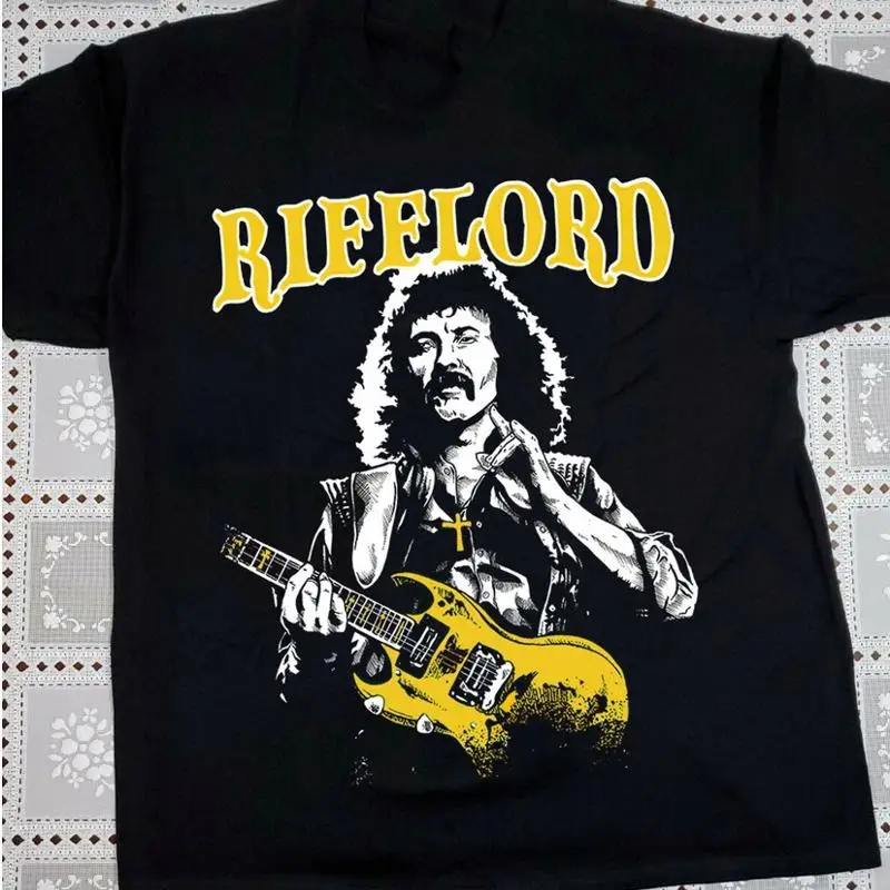 Tony Iommi Music Star Heavy Cotton Black All Size T Shirt Bl334