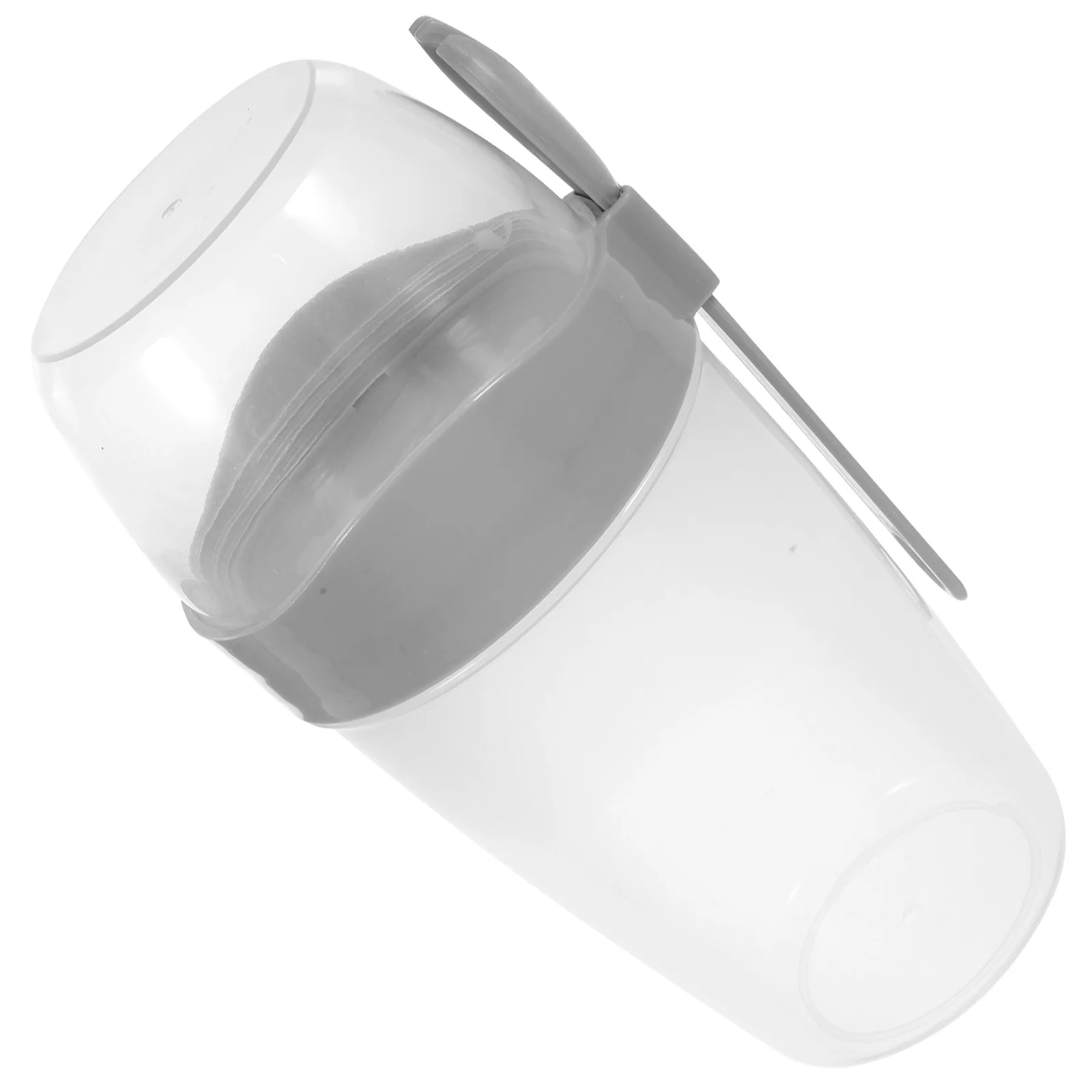 

1Set Large Capacity Salad Shaker Cup with Lid Double Layer Design for Cereals and Yogurt Salad Shaker Cup Portable Cups