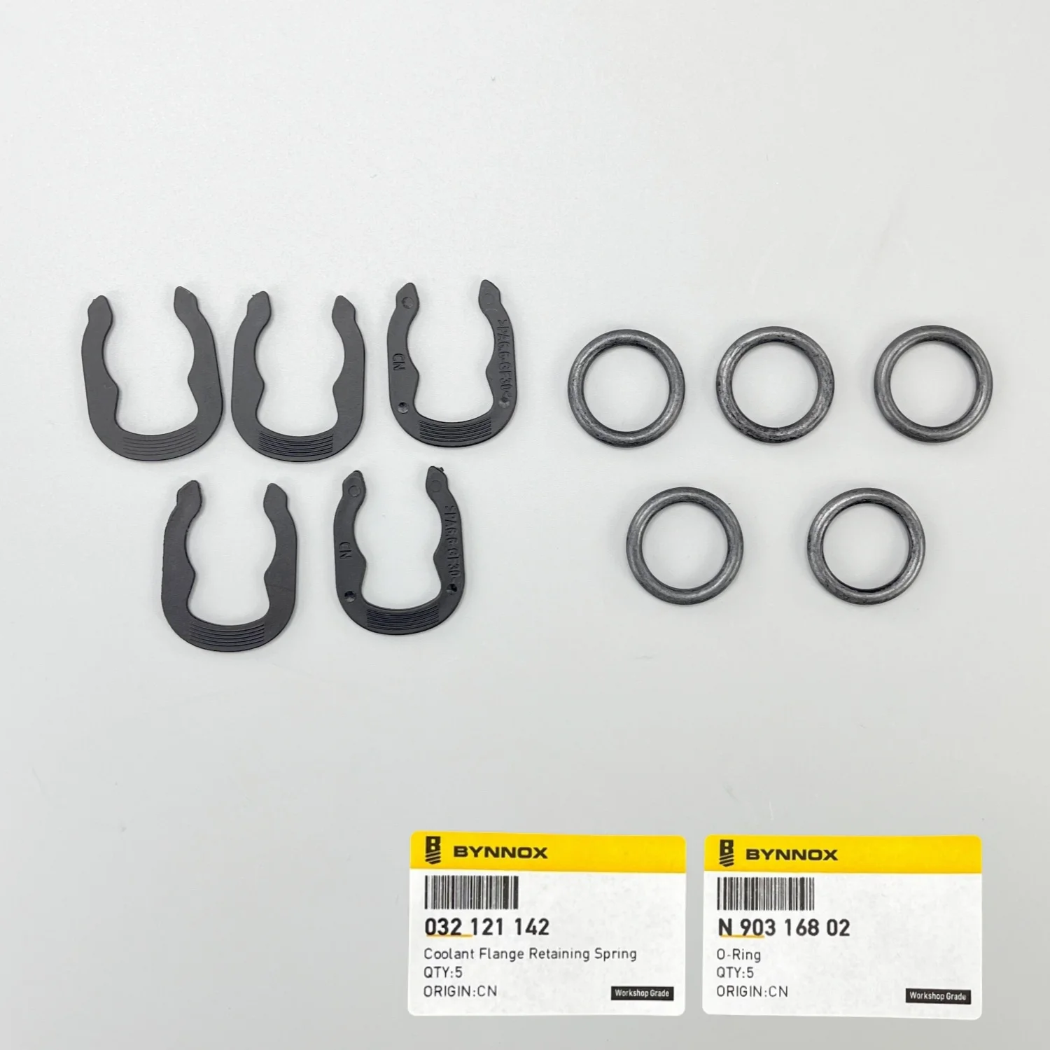 N90316802 032121142 O-Ring Spring Clip Kit WHT001709 9A110747600 032121142E 032121142F 032121142B for Volkswagen Audi  5 Sets