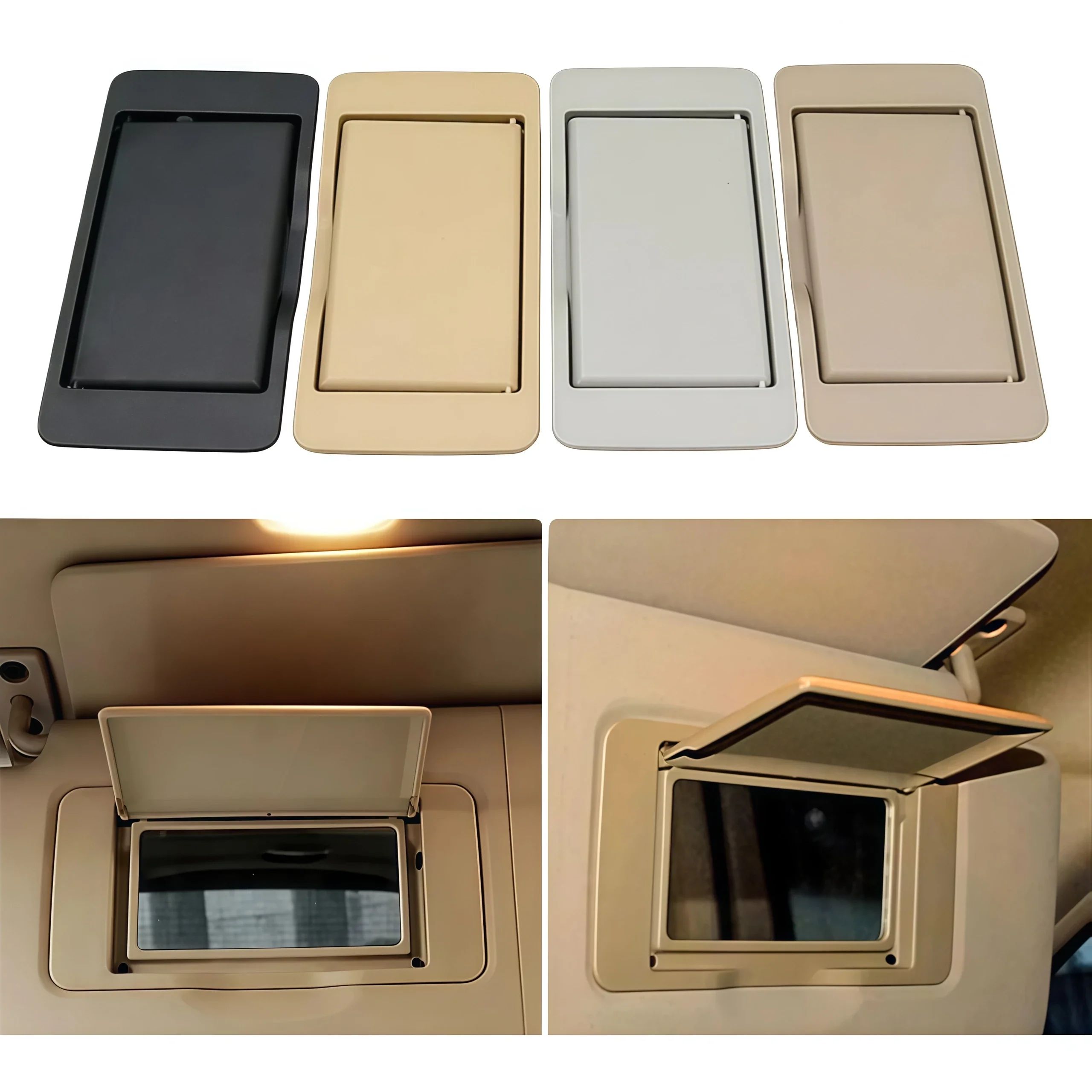 Car Sun Shade Visor Mirror Makeup Cosmetic Mirror Cover For Mercedes For ML GL R Class For W251 W164 X164 2006-2012