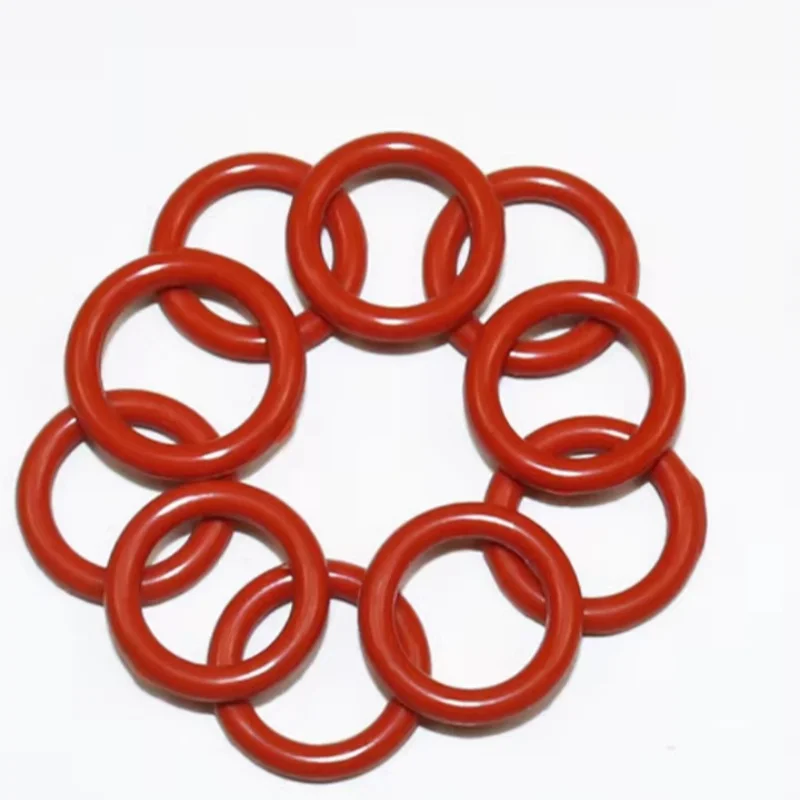 Silicone O-Ring Set, 10 Sizes, Oil and Heat Resistant, Suitable for Cars and Pipelines