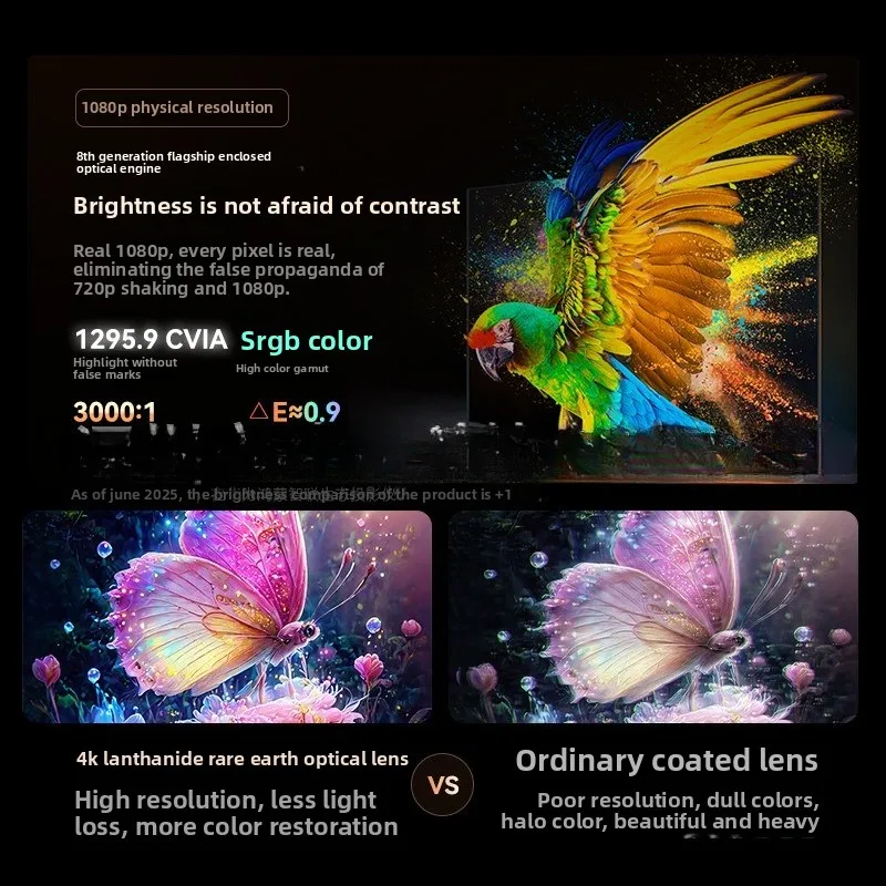 H9Ultra1080p home projector 1295.9 lumens daytime available commercial office all-in-one