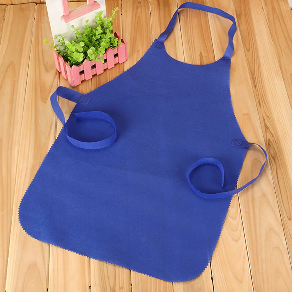 

20 Pcs Non-woven Fabric Apron Painting Black Overalls Aprons for Adults