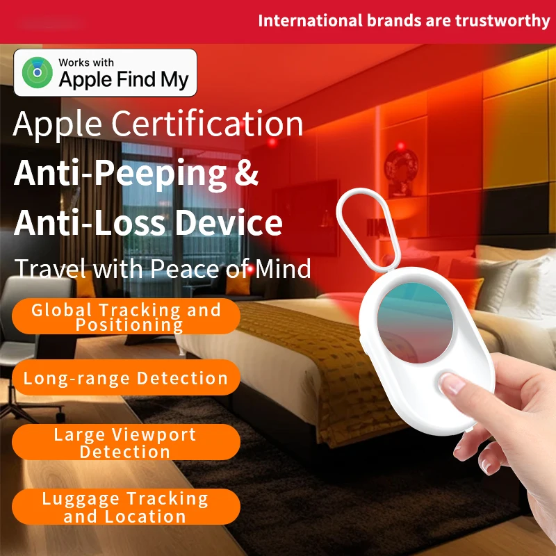 كاشف كاميرا VYVYLABS للكاميرا الصغيرة عدسة الثقب المحمولة كشف أداة كاشف مضاد للنظرات مع جهاز تعقب مضاد للسرقة