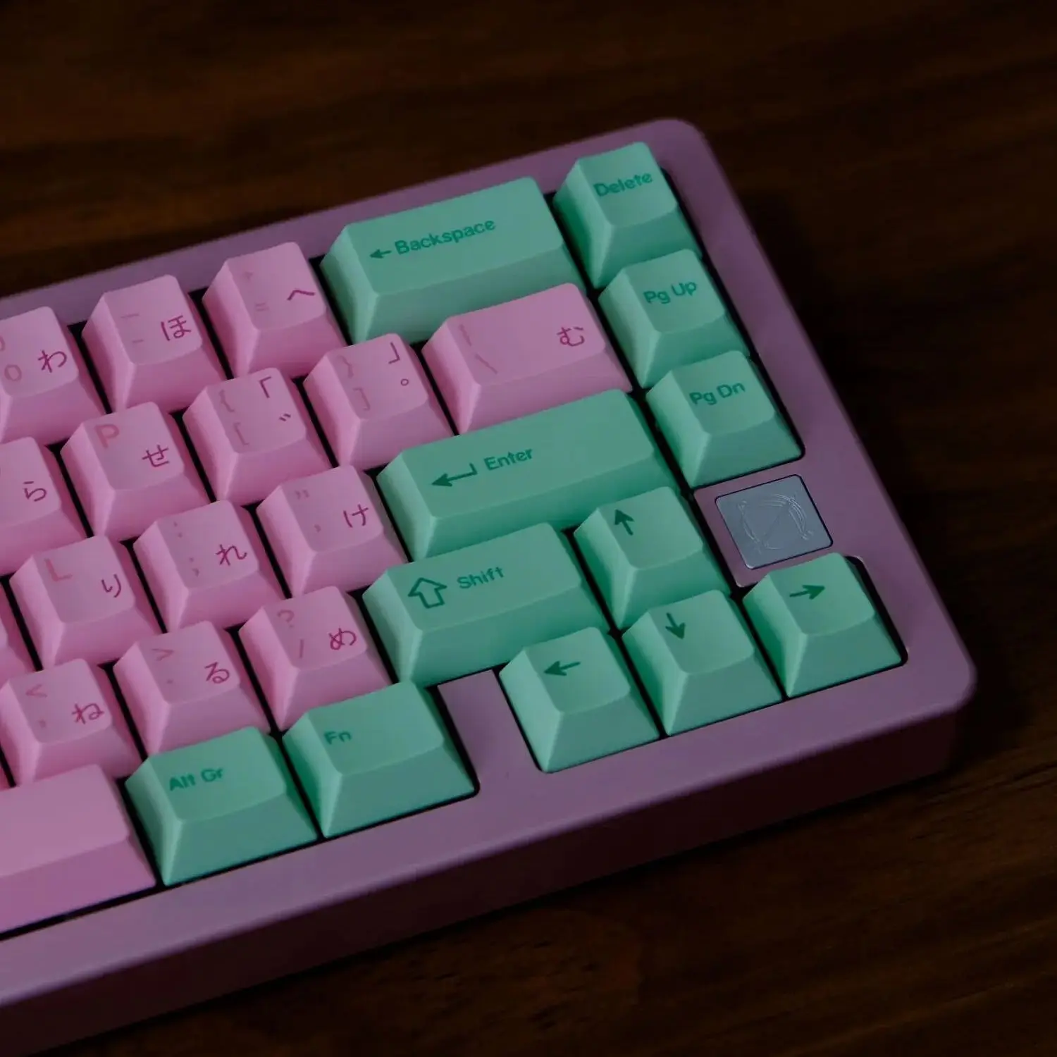 

Keebox Shenpo Pink Green Japi Keycaps Cherry Profile 147 Keys Dye Sub PBT Mechanical Keyboard Keycaps