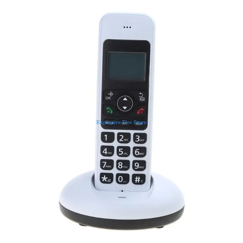Telefone sem fio C4DB com exibição chamadas chamadas backlit backlit mão para o escritório casa Desktop D1006