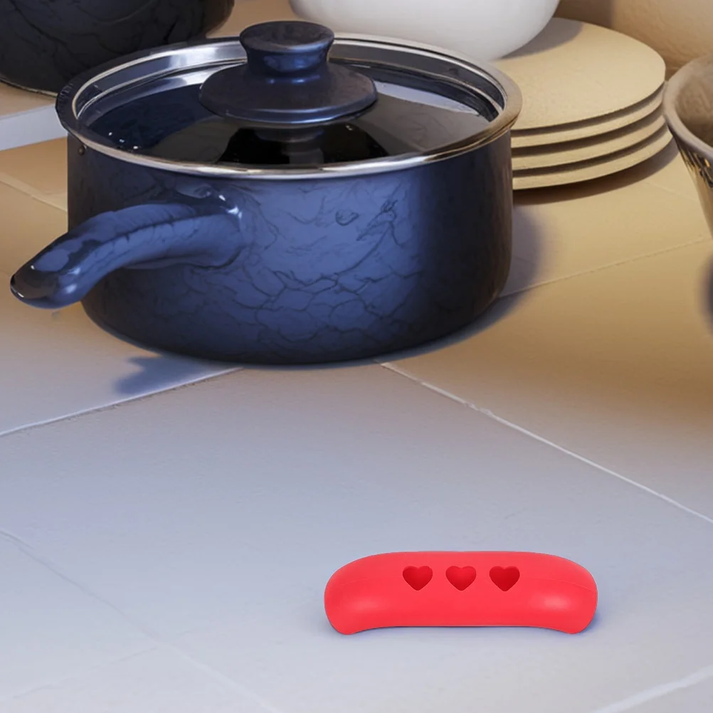 

18pcs Plastic Hot Handle Holders Non Slip Pot Cover Heat Resistant Sleeve Grip Cookware Replacement Kitchen Anti Scalding Pan