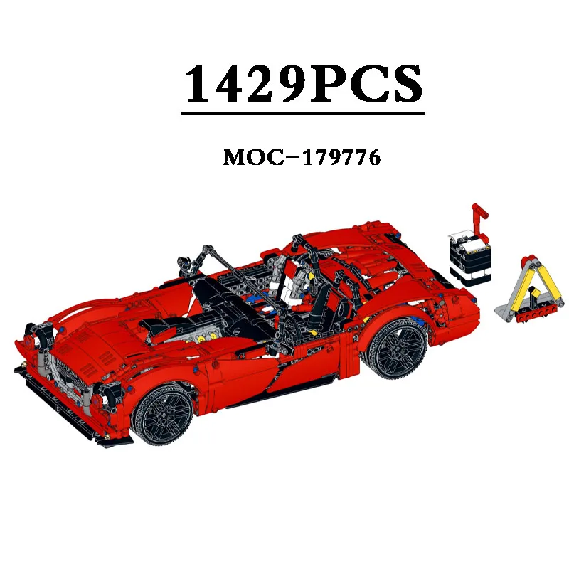 

Racing Building Blocks MOC-179776 Classic Sports Car 42125 Type B Assembly Building Blocks Parts 1429PCS Christmas Gift for Kids