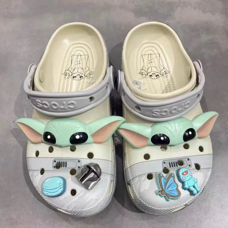 

Star Wars Hobby Master Yoda Summer Sandals Wear Non-Slip Casual Beach Shoes Toe Slippers Birthday Gift