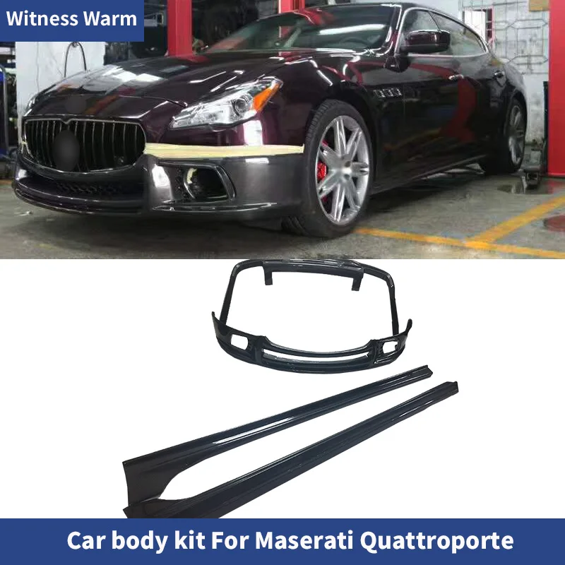 Carbon Fiber FRP Car body kit Front bumper lip Splitter rear diffuser side skirts apron For Maserati Quattroporte 13-16