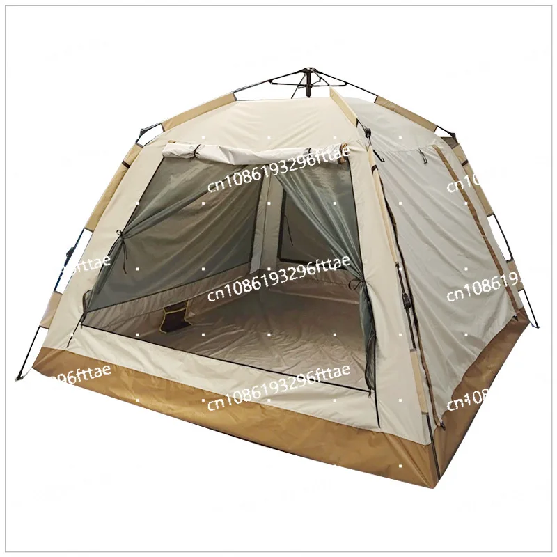 Camping Folding Quick-opening Tent with Silver-coated Vinyl UV Protection, Rain Protection and Sun Protection Outdoor Tent