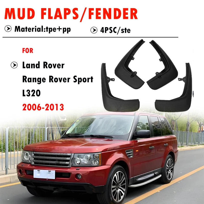 

For Land Rover Range Rover Sport L320 Mudguard Fender Mud Flap Guards Splash Mudflaps Car Accessories 2006 2007 2008 2009 2010+