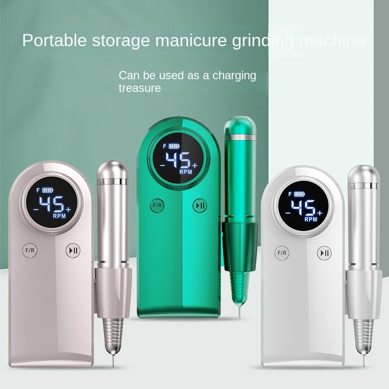 

Перезаряжаемая электрическая пилочка для акриловых ногтей, портативная электронная пилочка для ногтей, набор сверл для гелевого удаления ногтей
