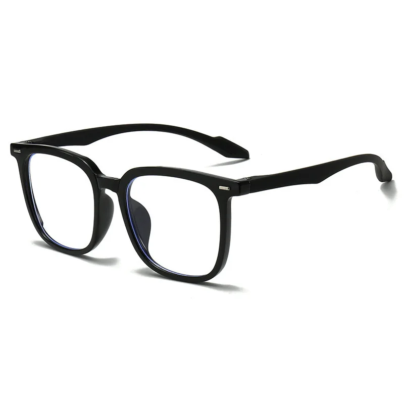 Blaulichtblockierende Brillen aus PC-Material, Anti-Blaulicht-Brille, künstlerische Brillen, Anti-Blaulicht-Brille mit großem Rahmen für Party-Männer – Detail 12