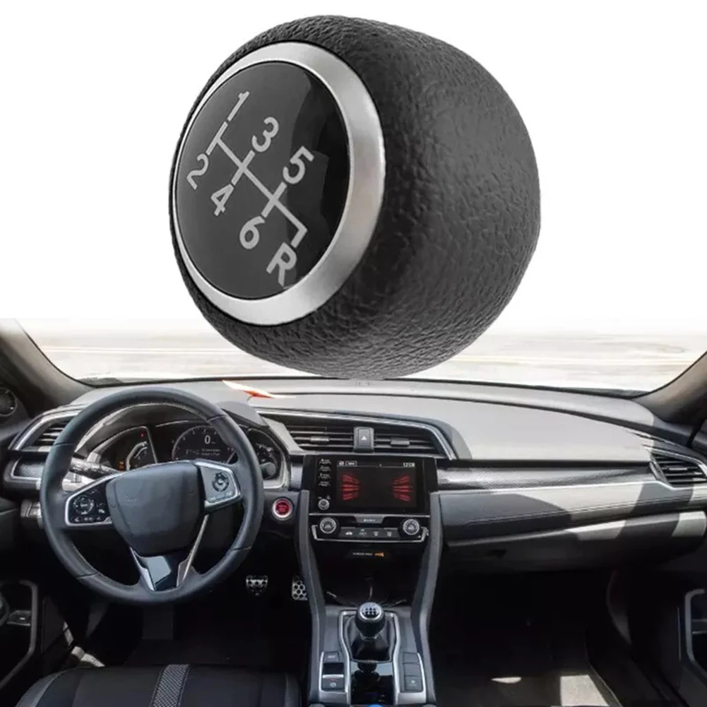 Car Gear Shift Knob 6 Speed Shifter Knob Car Interior Non-deformation Quick To Install Replacement Installation