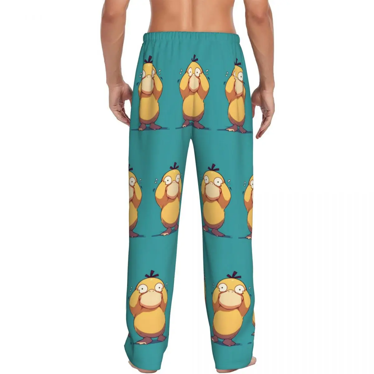 Custom Ducks Pajama Pants for Men Animated Film Lounge Sleep Stretch Sleepwear Bottoms with Pockets