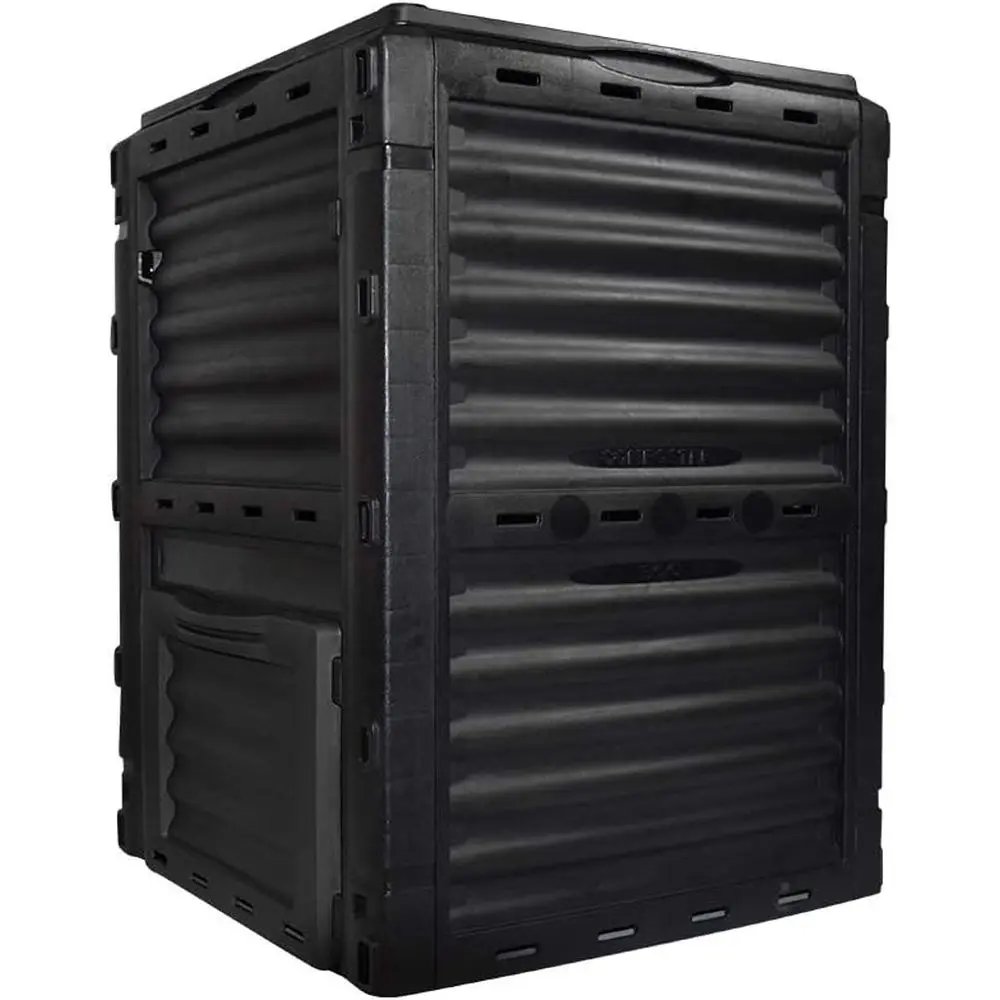 

80 Gallon Capacity Static Outdoor Compost Bin - Durable Waste Composter with Efficient Aeration for Organic Fertilizer Productio