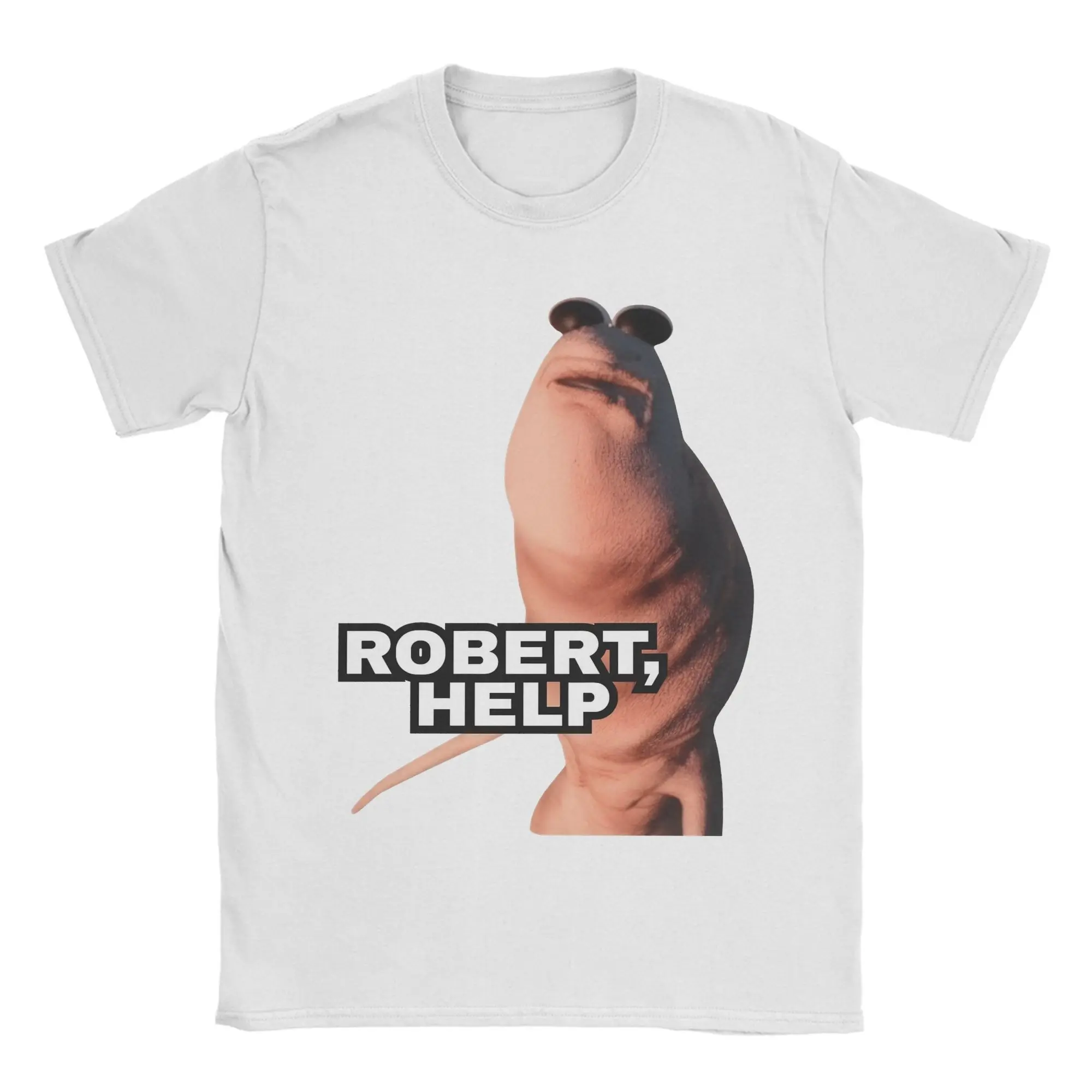 Marcus the Worm Robert Help Men's T Shirts  Fun Tees Short Sleeve O Neck T-Shirts Pure Cotton Gift Idea Tops