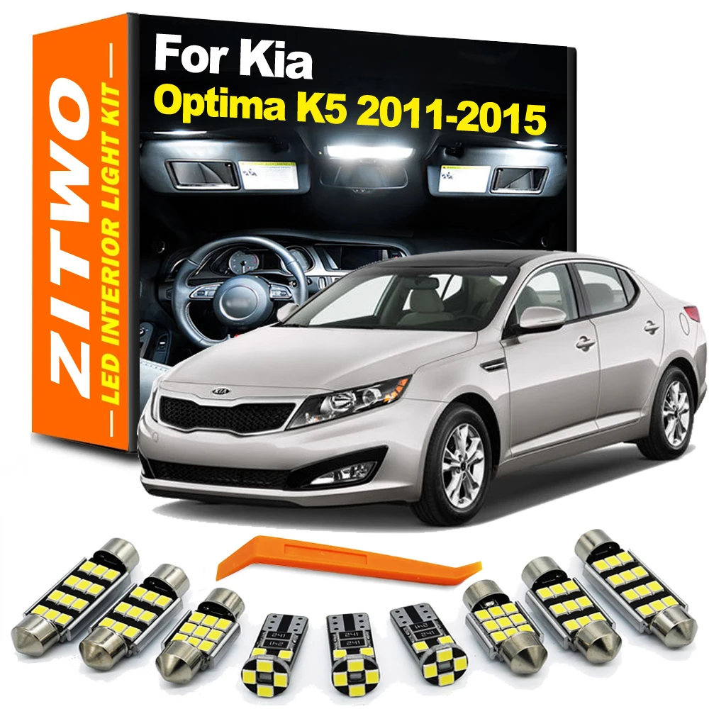 

12 шт., набор ламп для салона Kia Optima K5 2011 2012 2013 2014 2015