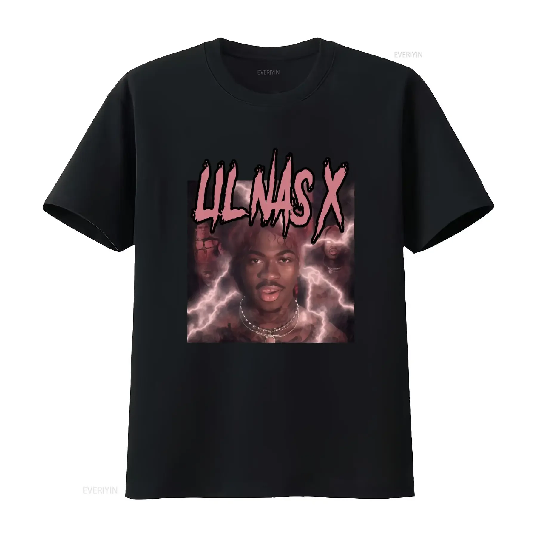 Lil Nas X Call Me By Your Name Print T Shirt Trendy Design for Fans vintage Washed Comfortable streetwear Top For Everyday Wear