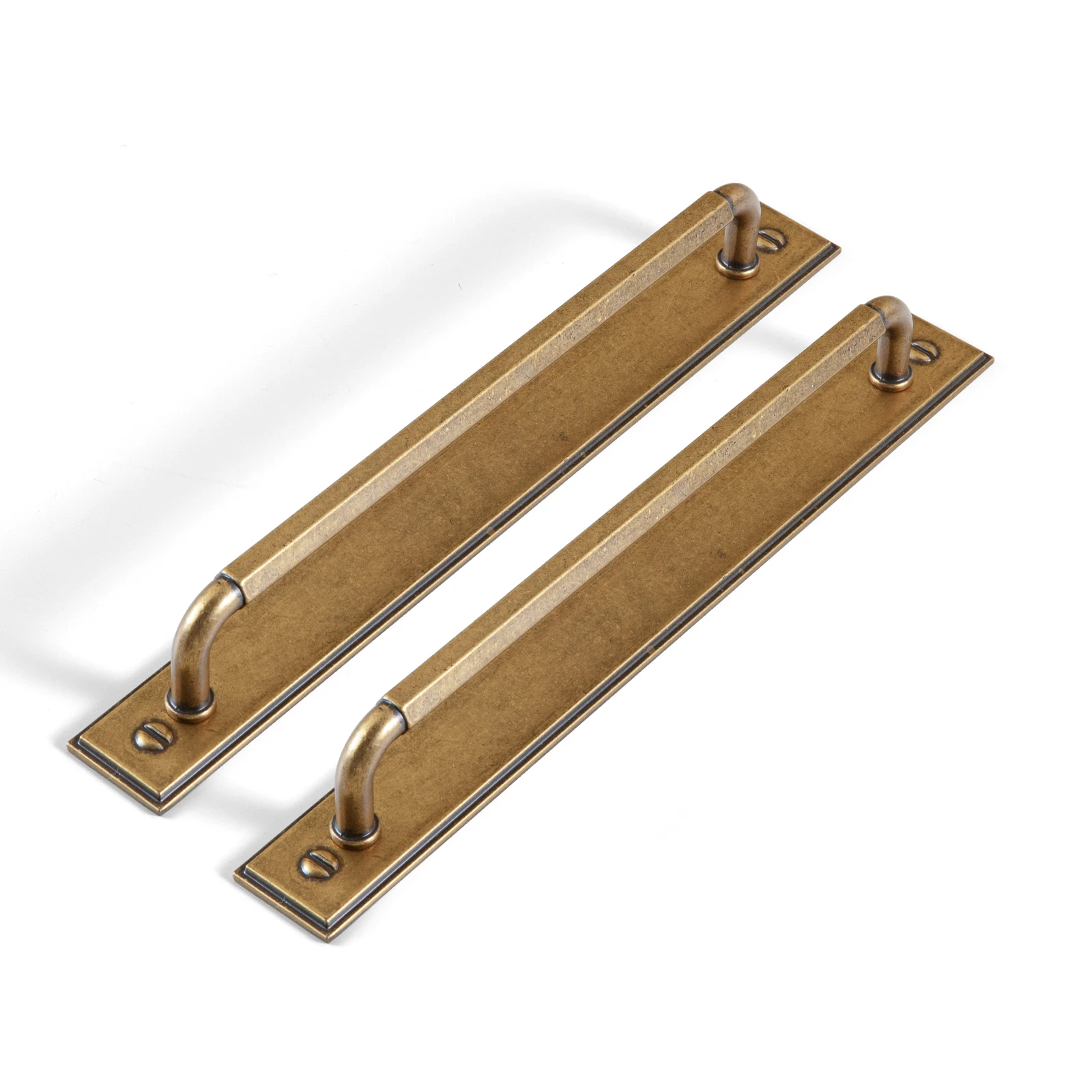 Goo-ki 320mm pusat lubang sampanye kabinet perunggu menarik untuk mebel seng logam campuran hitam laci dapur Menarik pegangan laci