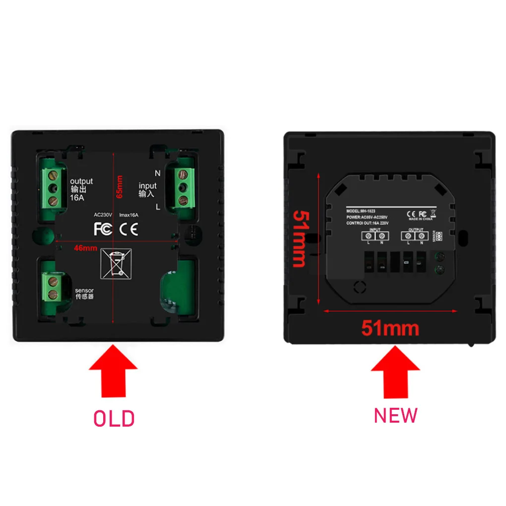 

Programmable Electric Floor Heating Control With Keypad Locking Function 6 Modes Of Programmable Function