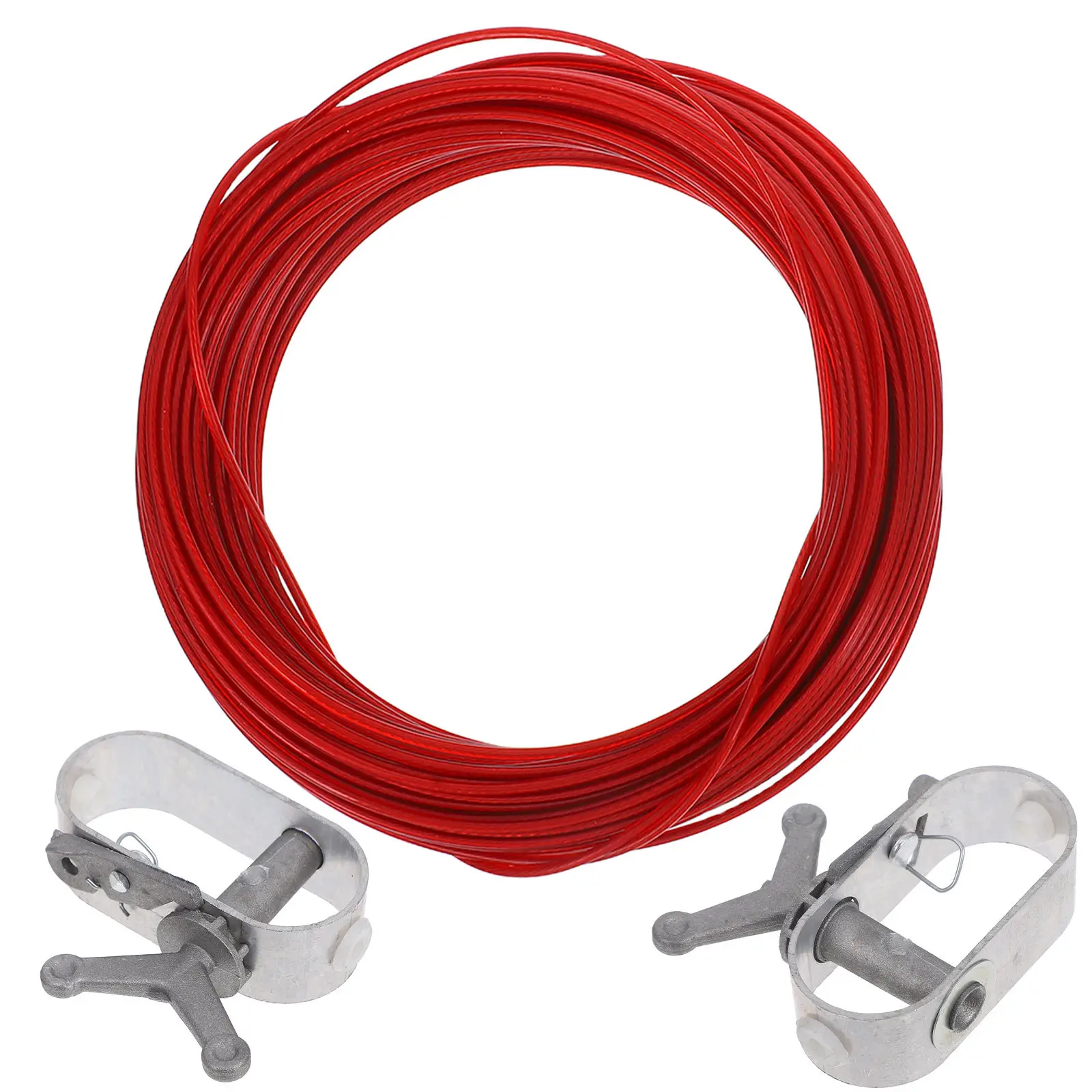 Kit de 3 Piezas para Cubrir Piscinas: Cable y Tensor de Acero de Alta Resistencia con Trinquete para Ajustar Cubiertas de Invierno en Exteriores