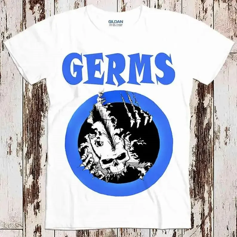 The Germs ROCK Punk Tee Top Vintage Unisex Ladies Super Cool T shirt 8252