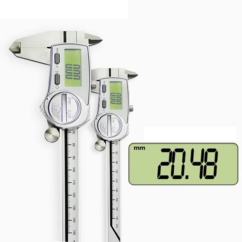 TERMA IP67 مقاوم للماء الفرجار الرقمي 0-150/200/300 الصلب الفرجار الرقمي الورنية الفرجار مقياس الميكرومتر الفرجار الإلكترونية