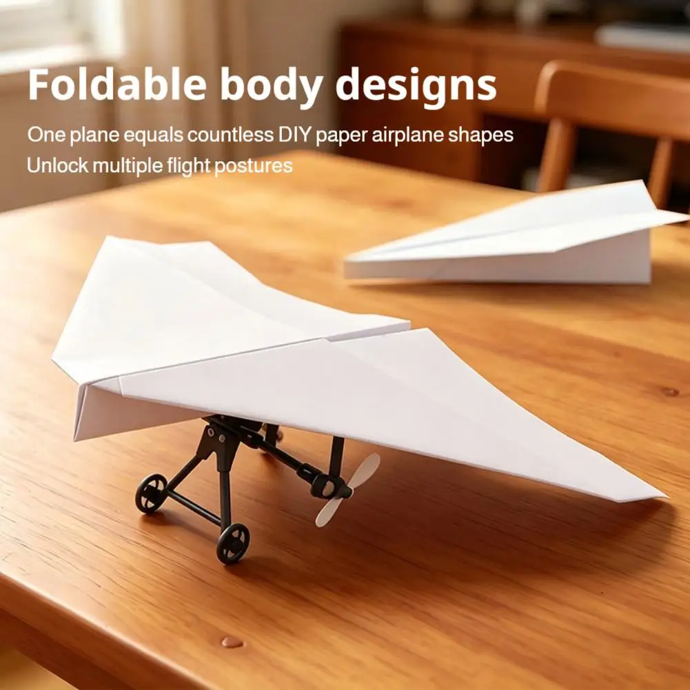 Remote Control Plane DIY RC Paper Airplane Kit Plane Toy With Gyro Stabilizer Electric For Boys Girls Backyard Park Beach