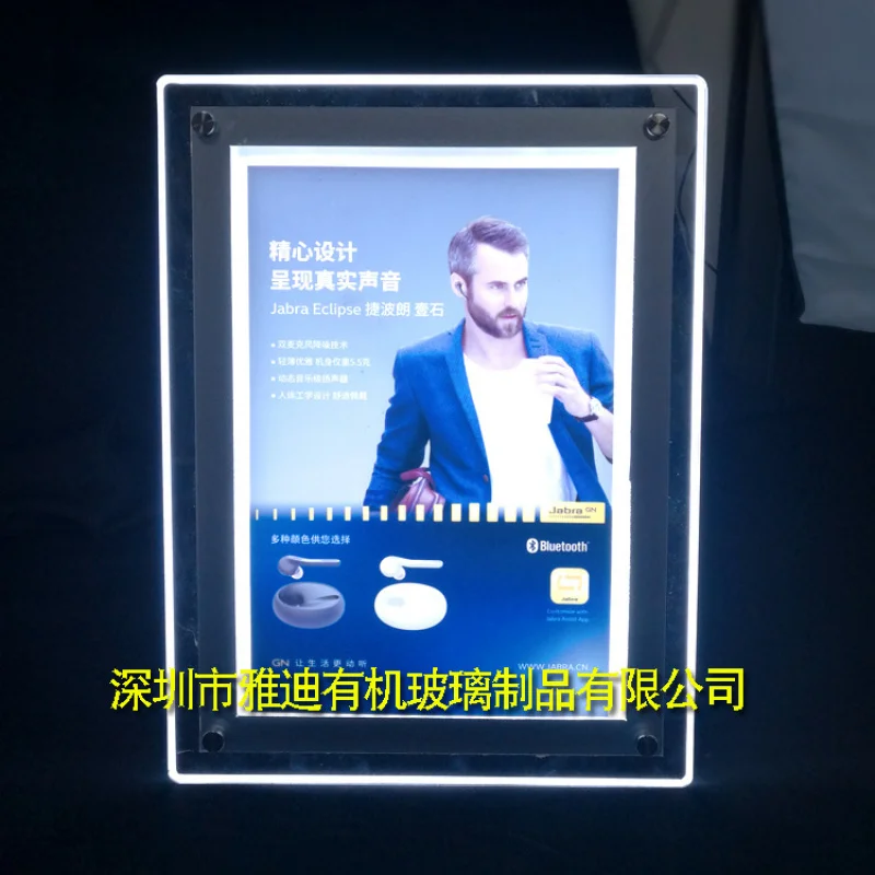 

Customized. LED Luminous Photo Frame Photo Frame Wedding Photo Frame Acrylic Cube Photo Frame Business Card C
