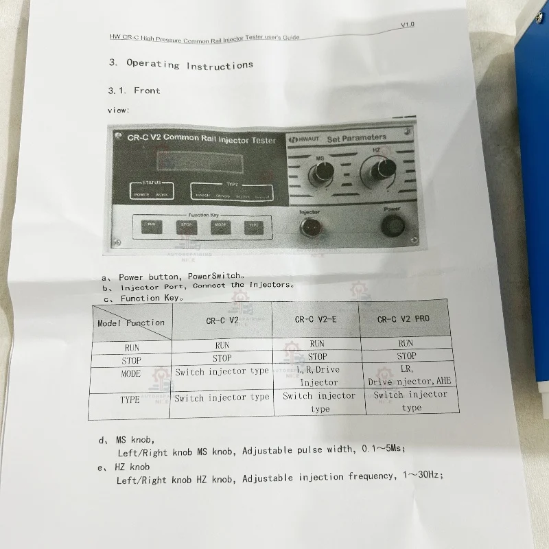 CR-C Diesel Common Rail Injector Tester for Bosch Denso and Delphi Fuel Injector Testing Repair Device