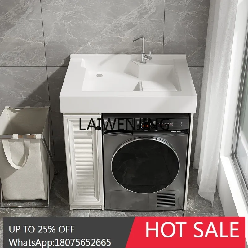 HLZ washing machine integrated cabinet machine upper basin hand wash face basin single cabinet large pool customization